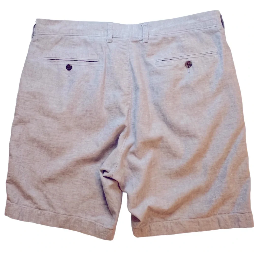 J. Crew Light Blue Cotton/Linen 9” Shorts for Men. Size 36